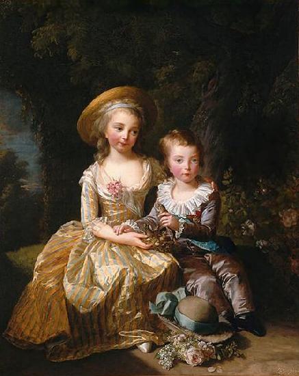  Portrait of Madame Royale and Louis Joseph, Dauphin of France